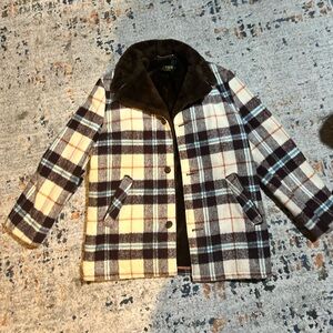 Very Vintage Fur Men's Jacket with Brown Accents